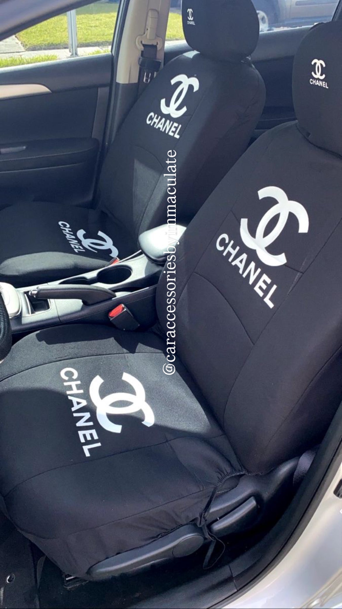 Coco C (Black and white) car seat cover