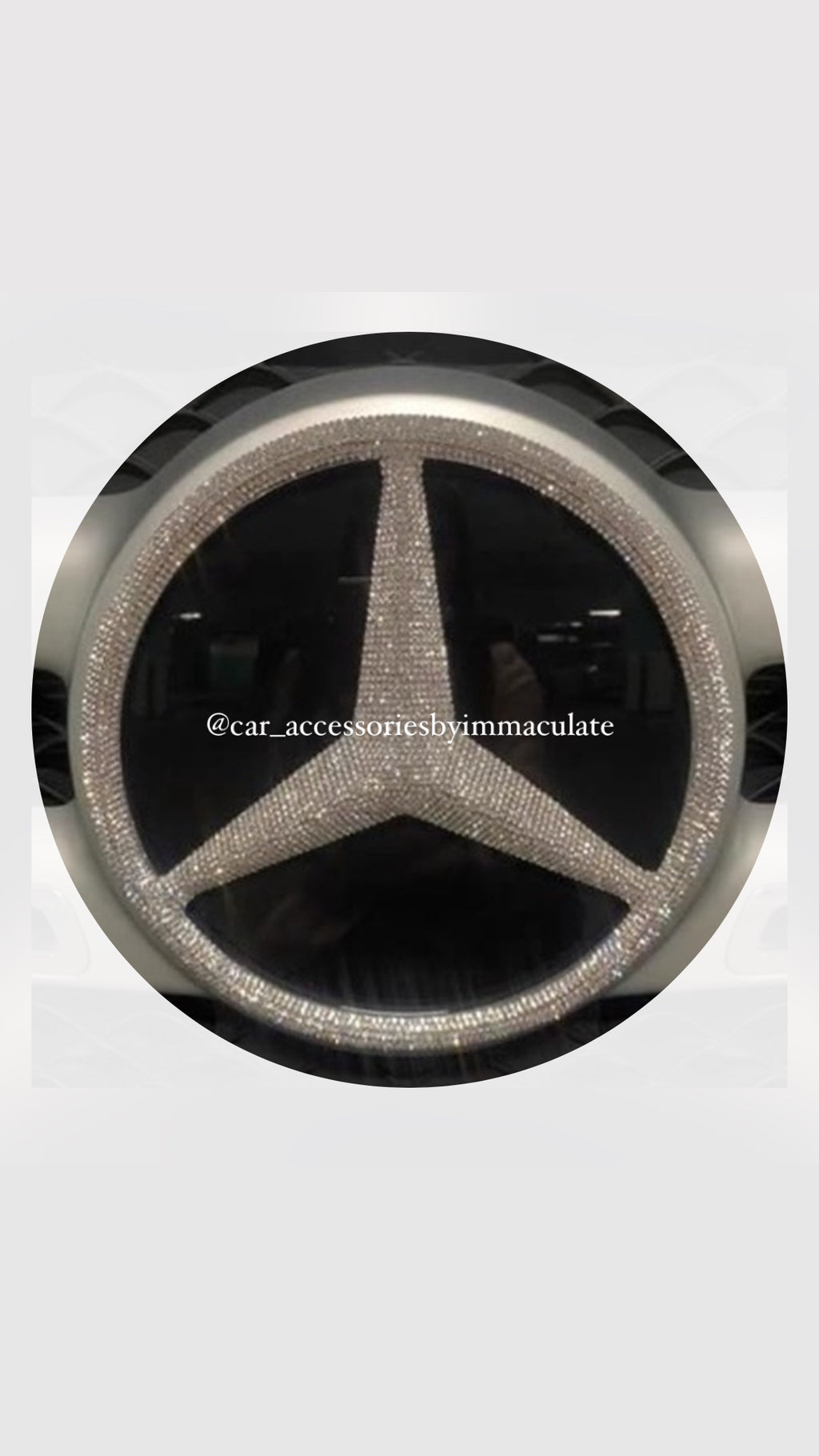 Mercedes Benz Bling (Silver) front grile logo