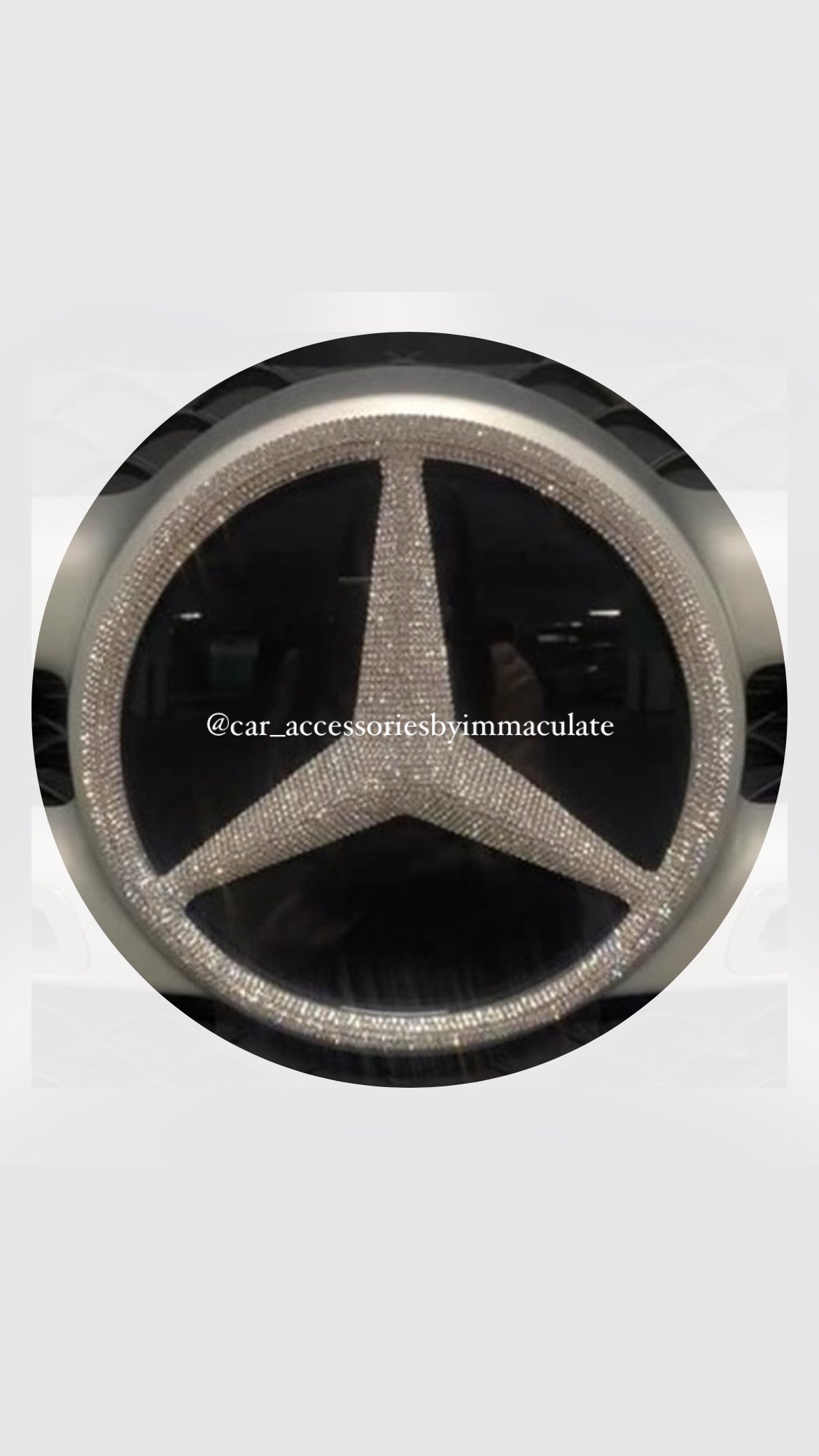 Mercedes Benz Bling (Silver) front grile logo