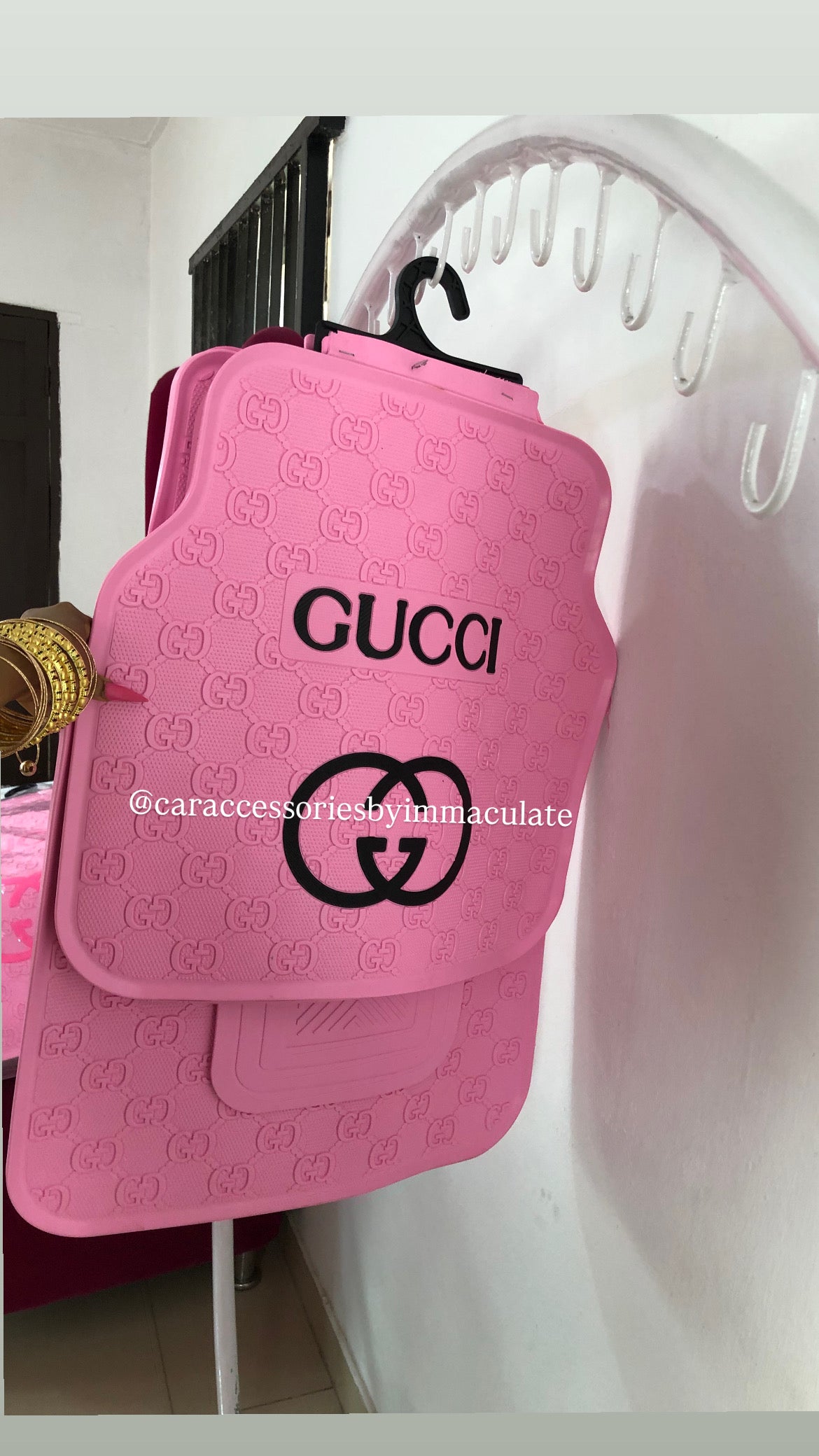 GG (pink Barbie and black) 5pcs mats