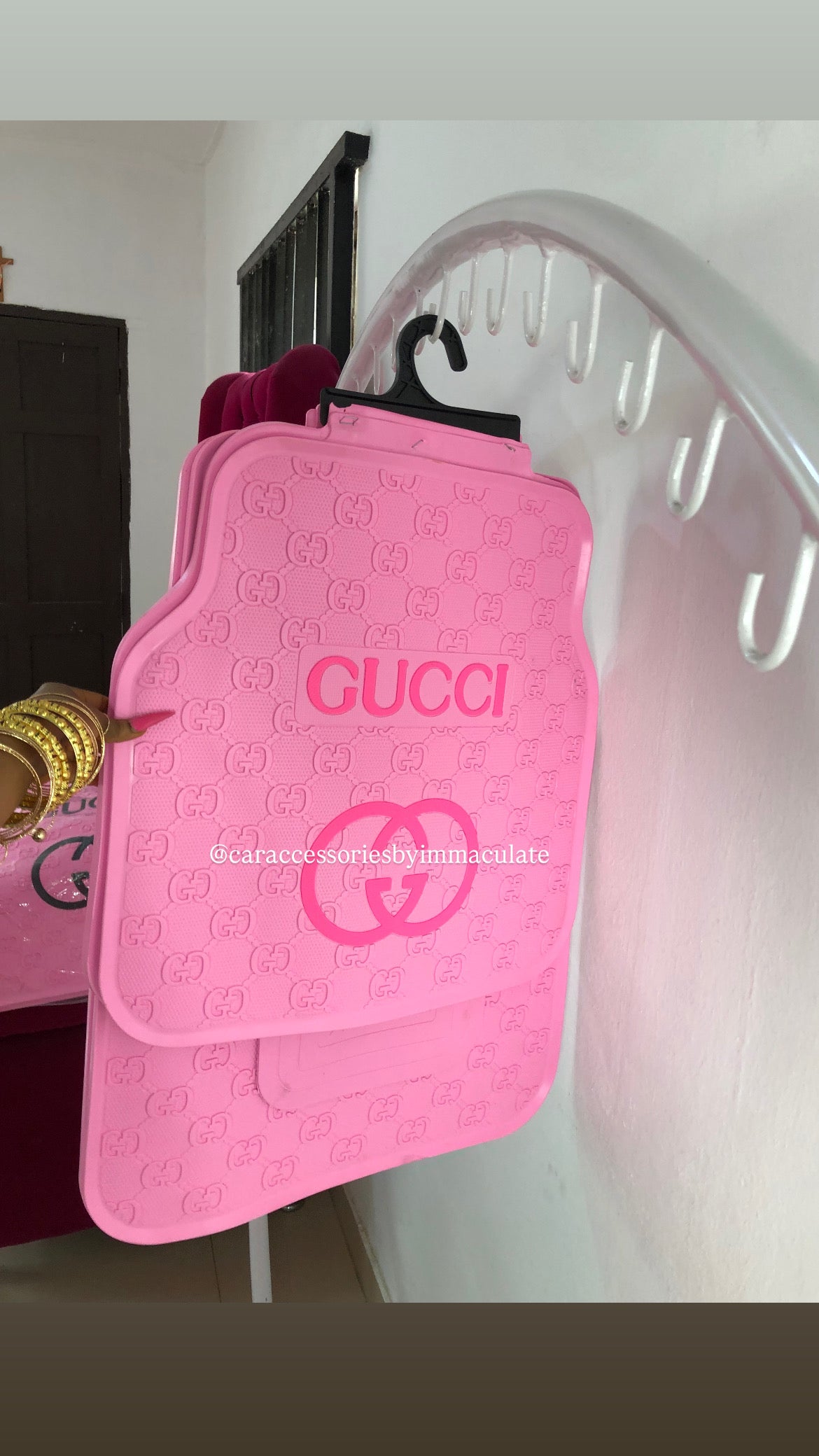 GG (pink Barbie) 5pcs car mats