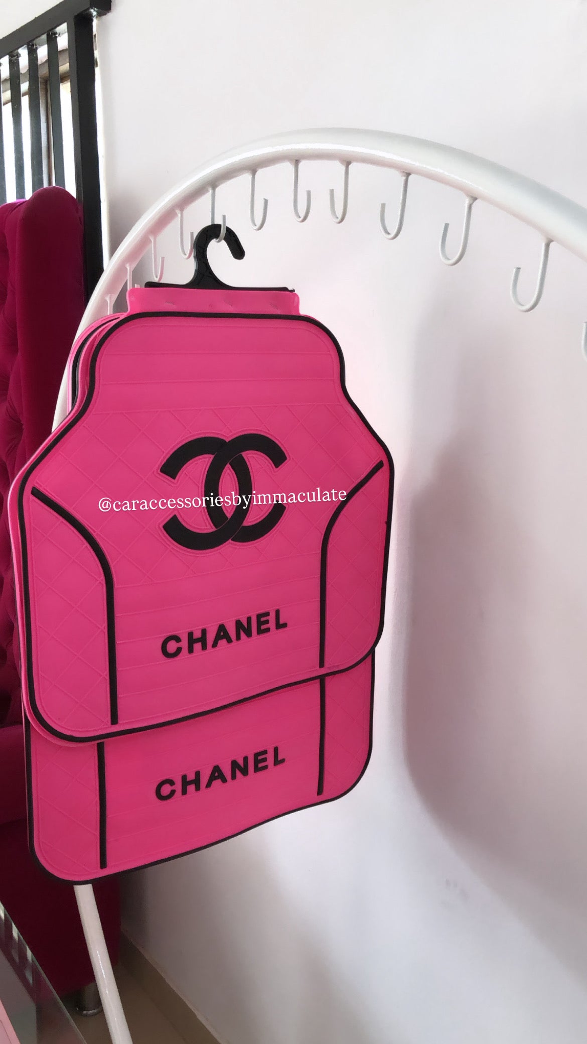 Cc (pink Barbie and black) 5pcs mats