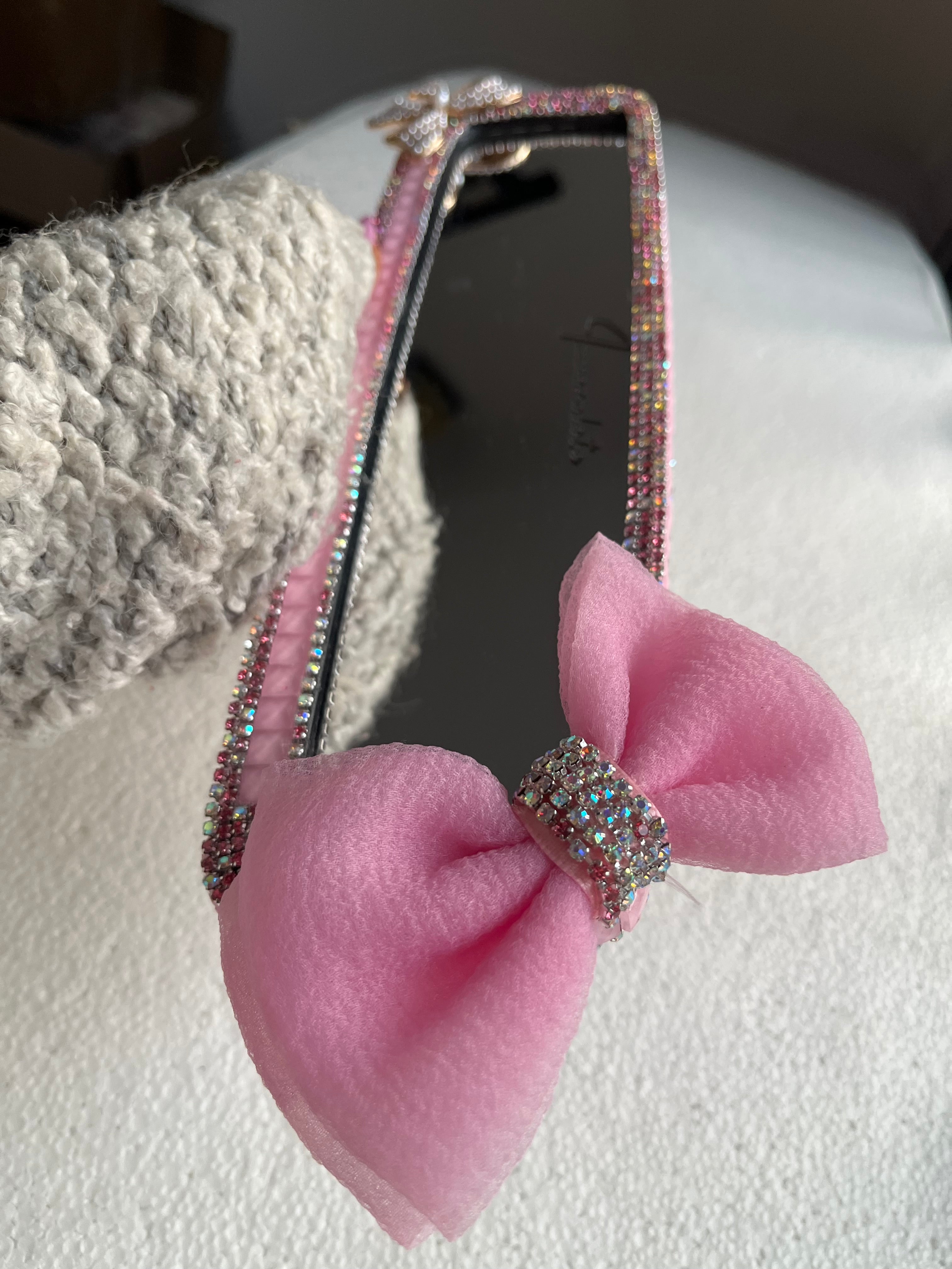 Ribbon 🎀 (Pink) Diamond encrusted car rear view mirror cover decor