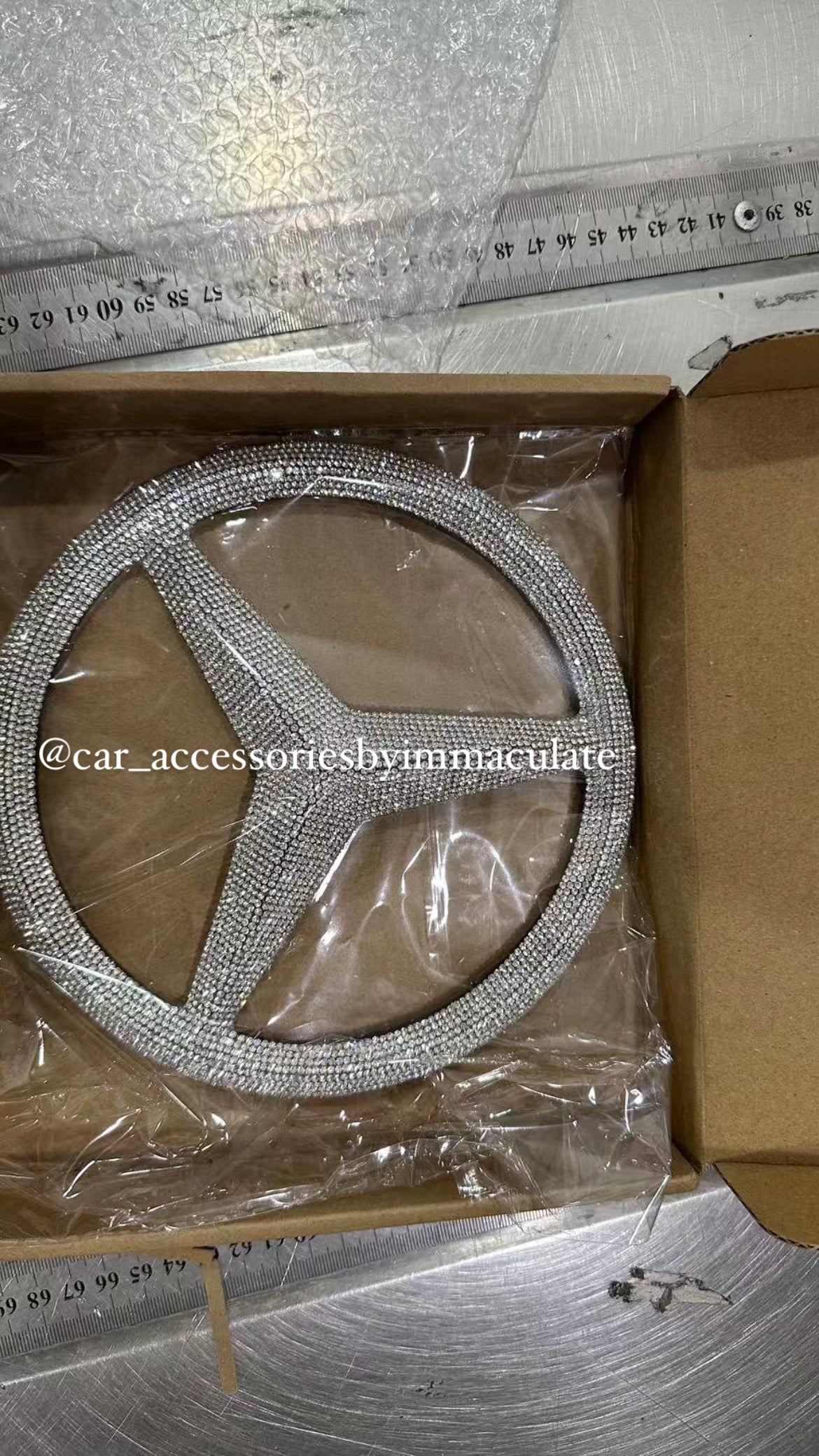 Mercedes Benz Bling (Silver) front grile logo