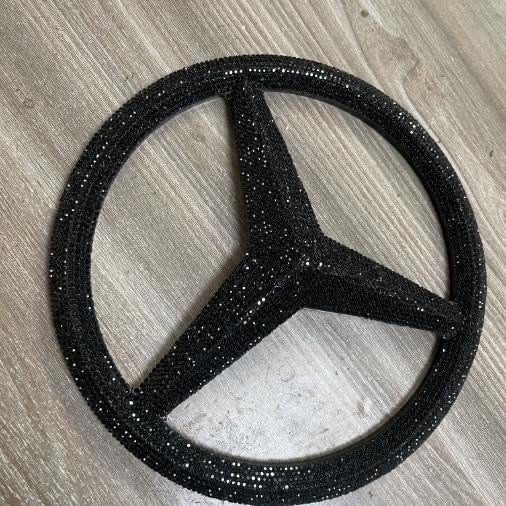 Mercedes Benz Bling (black) front grile logo