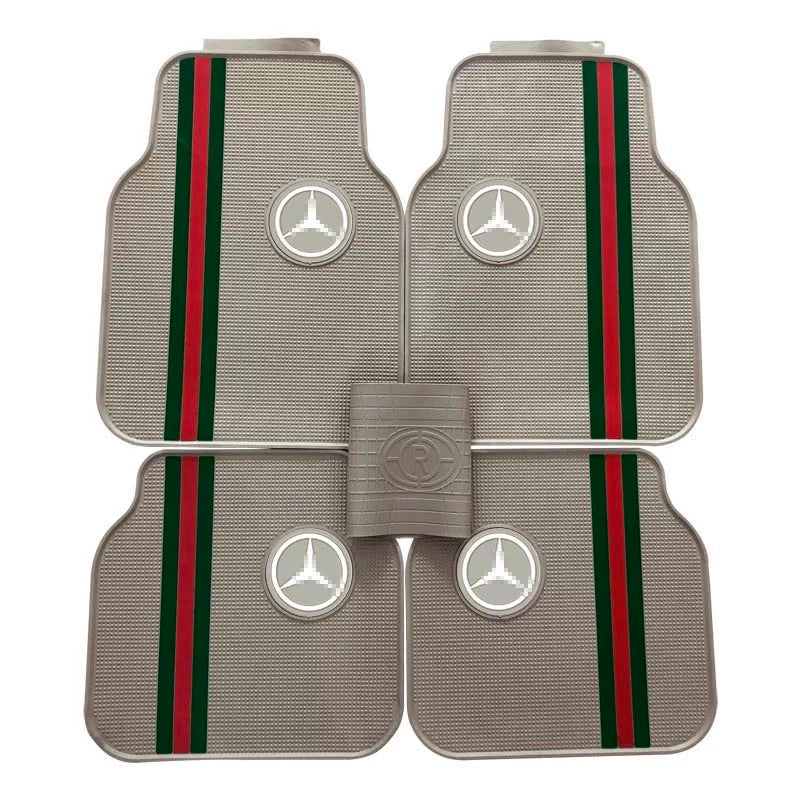 Mercedes luxury (Biege and multi color) 5pcs mats